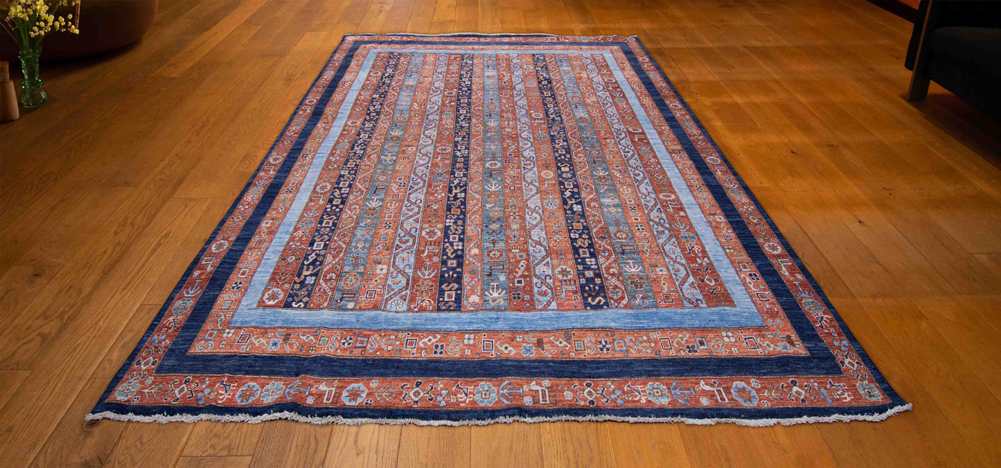 TURKISH WOOL AND COTTON RUG 8'X10'
