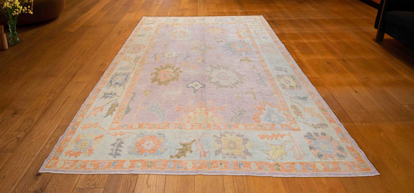 TURKISH OUSHAK HAND MADE CARPET 8'1"X10'3"