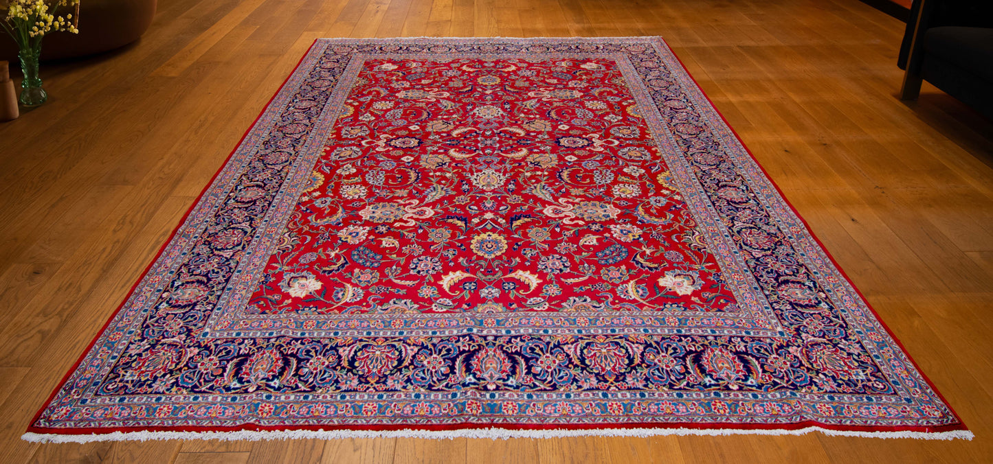 OLD PERSIAN KESAN RUG 7'9"X9'3"