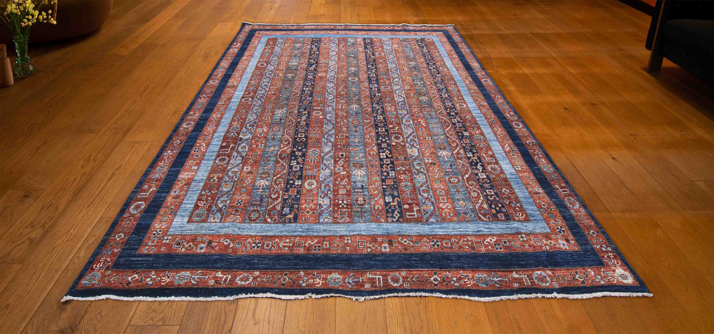 TURKISH WOOL AND COTTON RUG 8'X10'