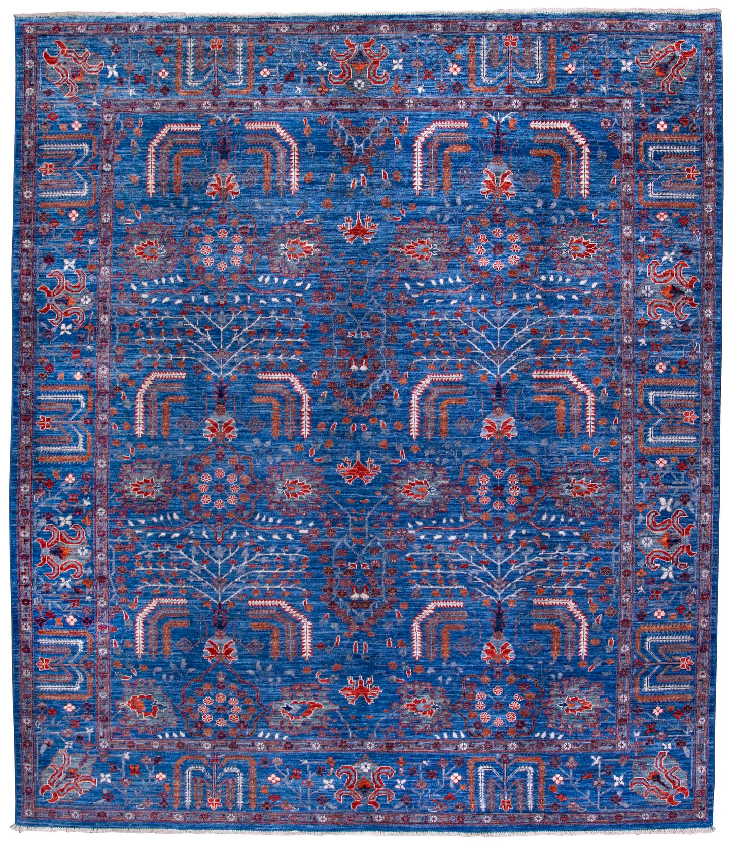 WOOL AND COTTON RUG 8'5"X9'6"