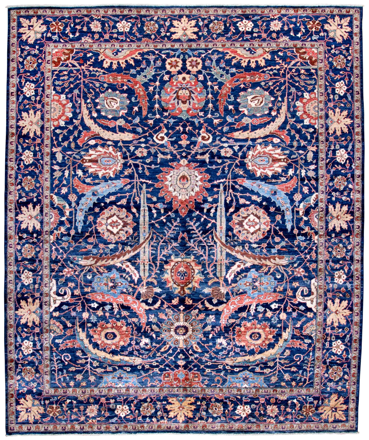 TURKISH WOOL AND COTTON RUG 8'1"X9'8"
