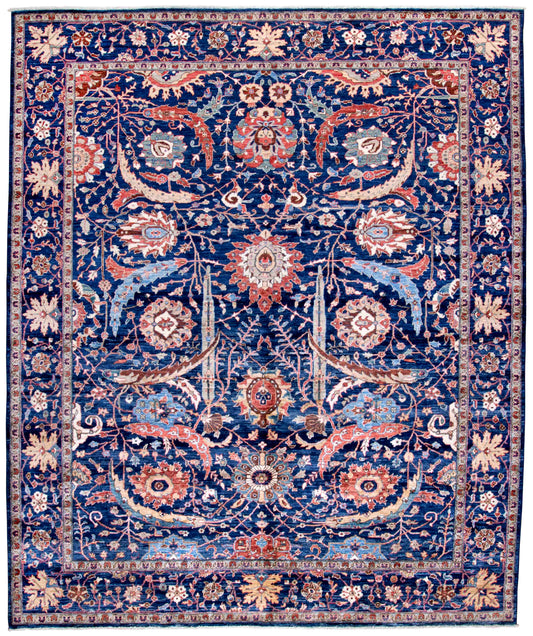 TURKISH WOOL AND COTTON RUG 8'1"X9'8"