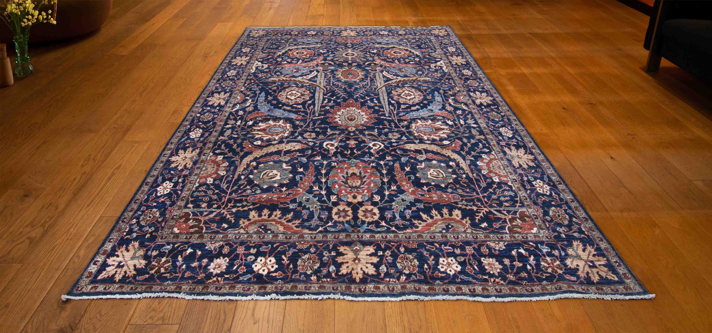 TURKISH WOOL AND COTTON RUG 8'1"X9'8"