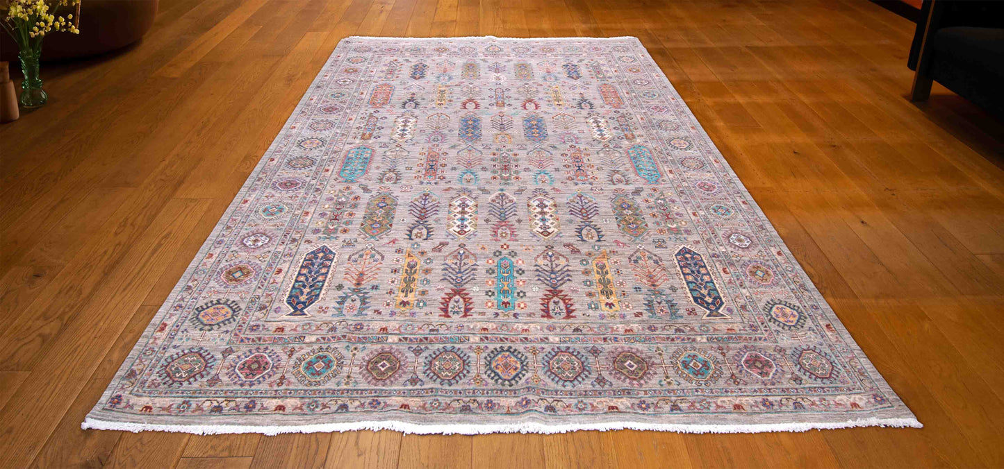 WOOL AND COTTON RUG 8'X9'4"