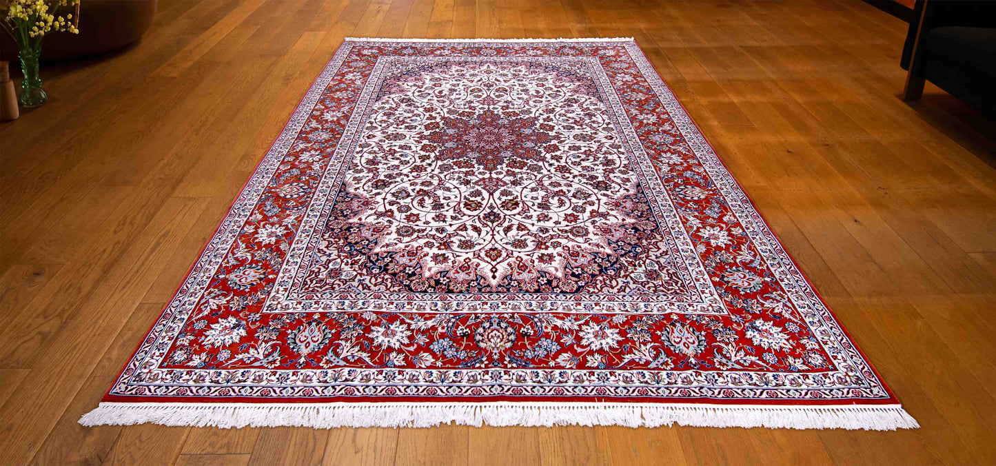 ISFAHAN DESING WOLL AND COTTON 6'9"X9'6"