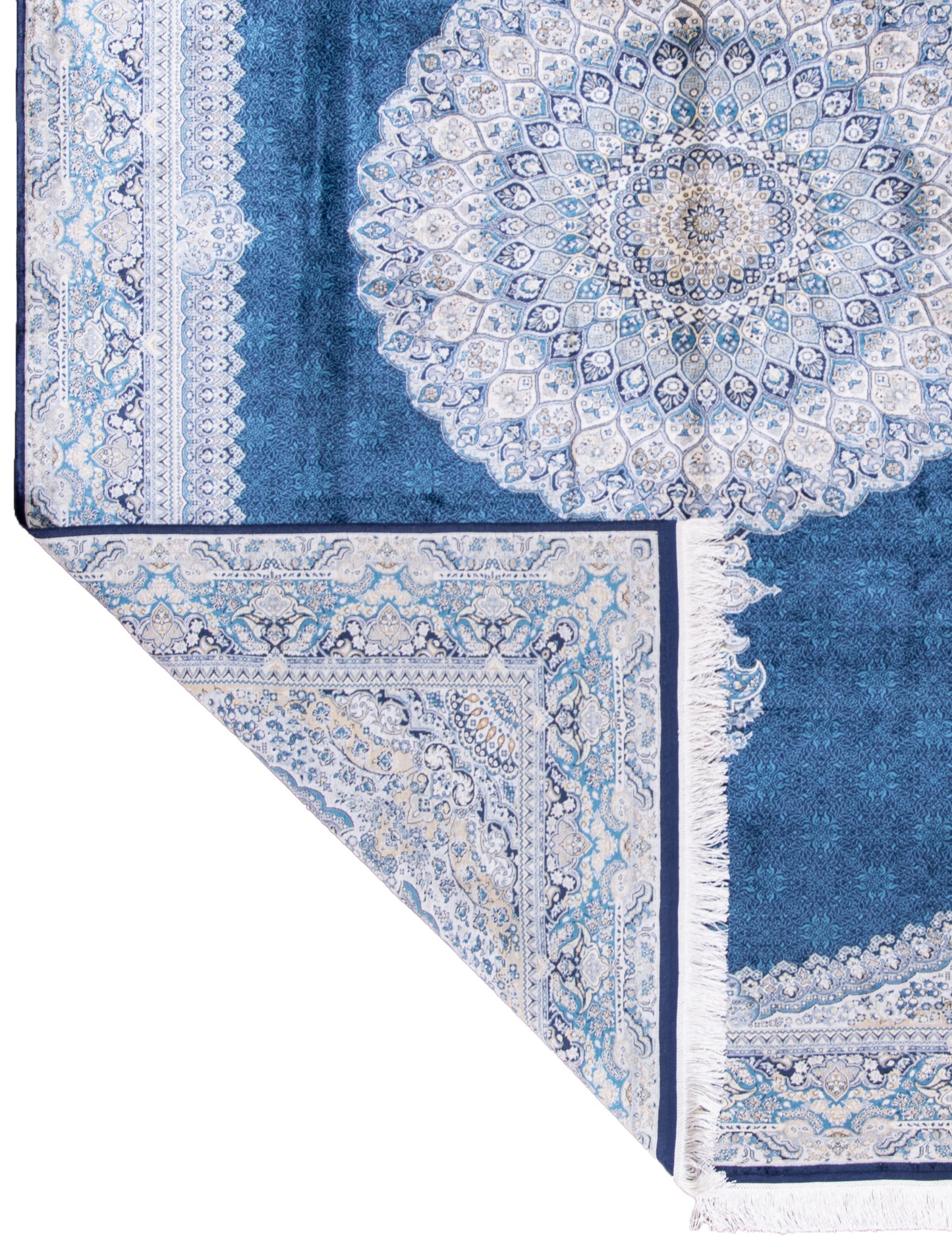 SILK ON SILK "DURSUN COLLECTION" HAND MADE CARPET 6'9"X9'9"