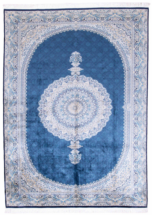 SILK ON SILK "DURSUN COLLECTION" HAND MADE CARPET 6'9"X9'9"