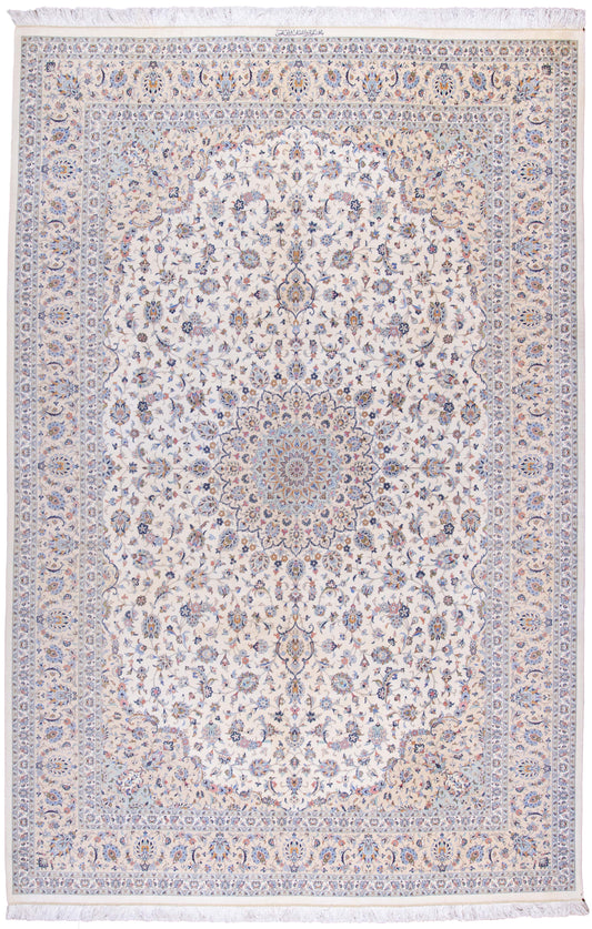 HAND MADE "QUM SILK" CARPET 6'6"X10'
