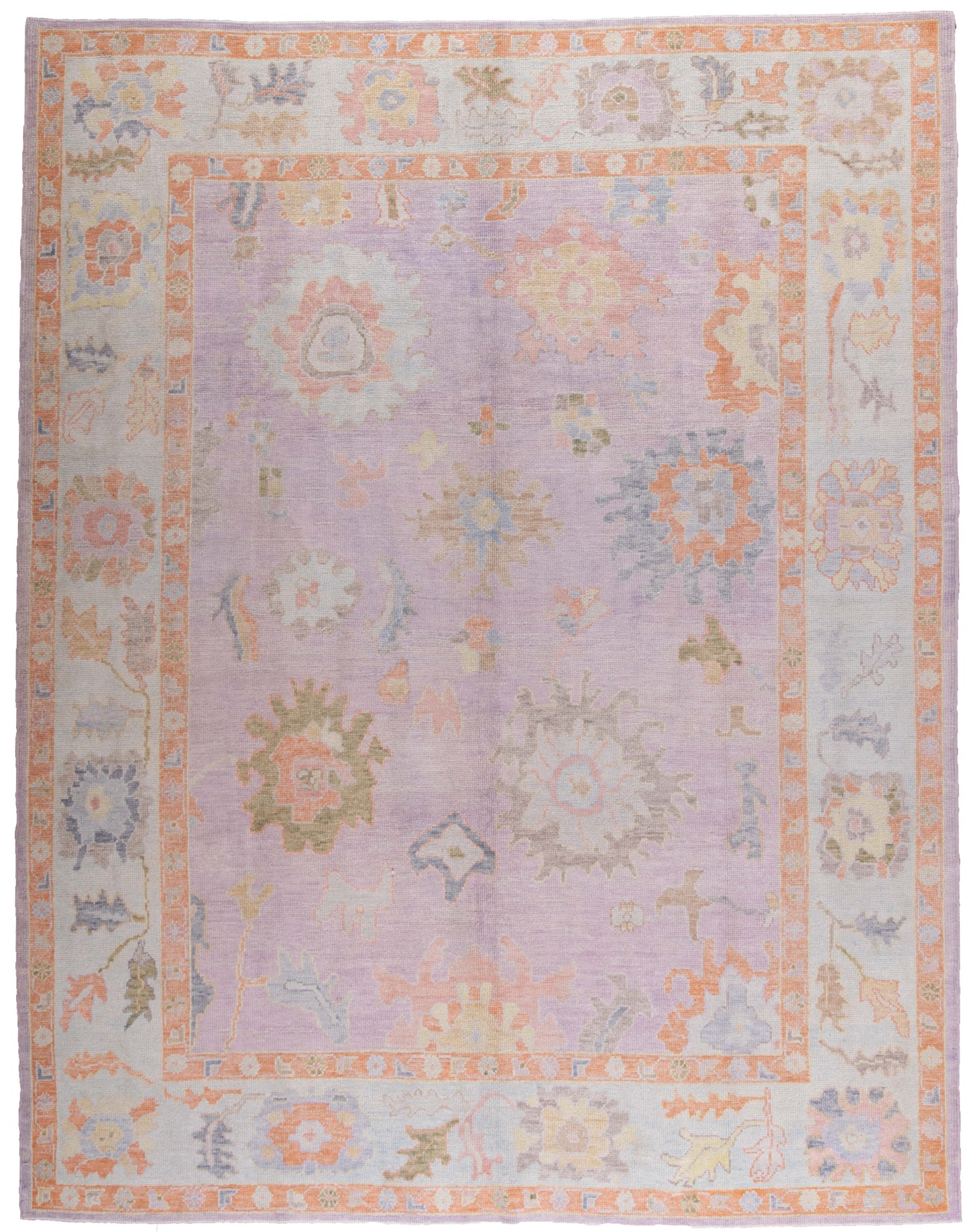 TURKISH OUSHAK HAND MADE CARPET 8'1"X10'3"