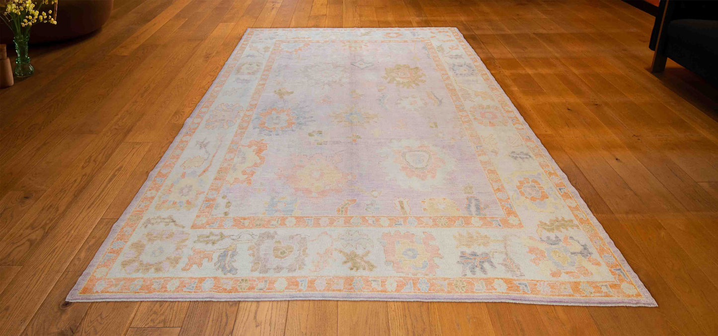 TURKISH OUSHAK HAND MADE CARPET 8'1"X10'3"