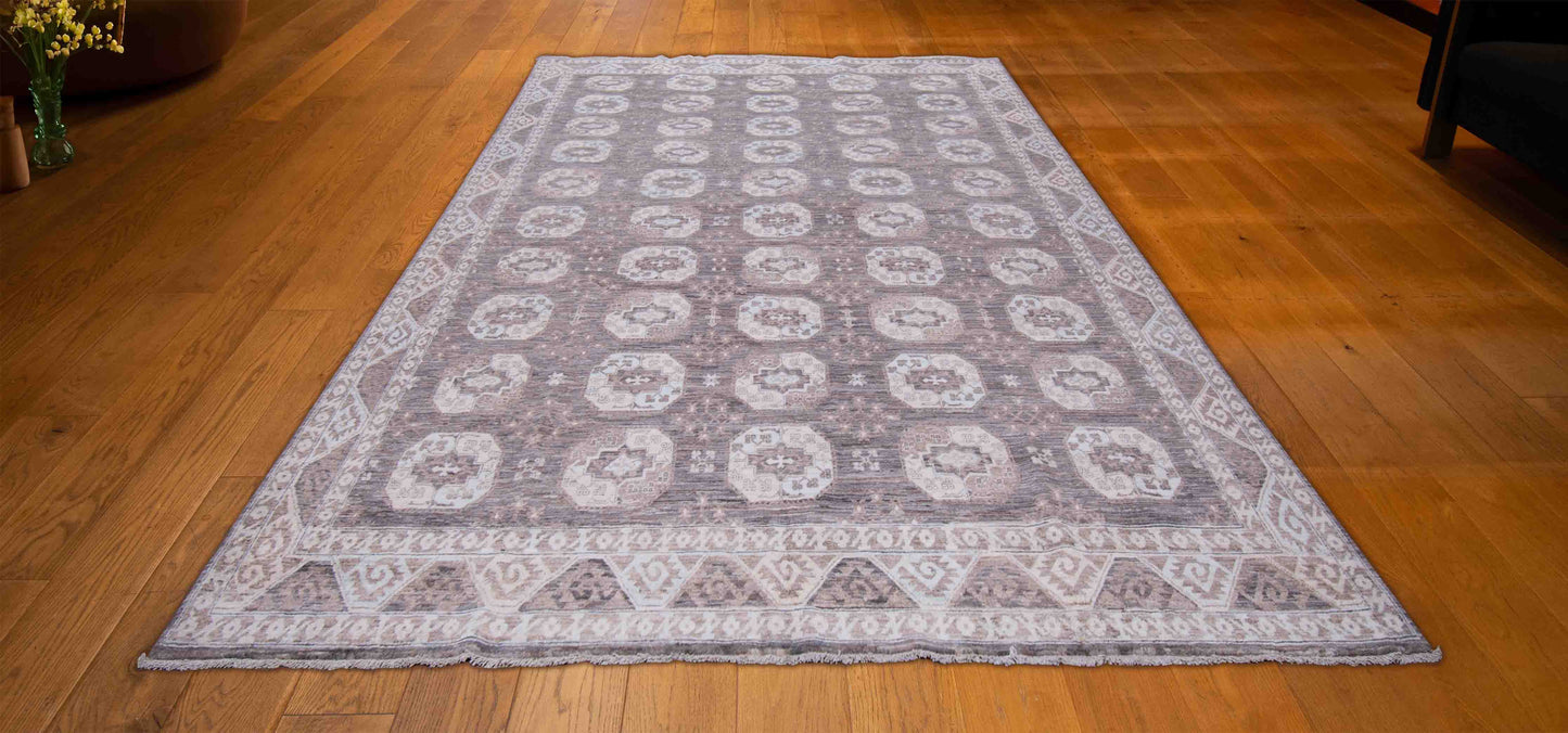 TURKISH WOOL AND COTTON RUG 8'1"X9'9"